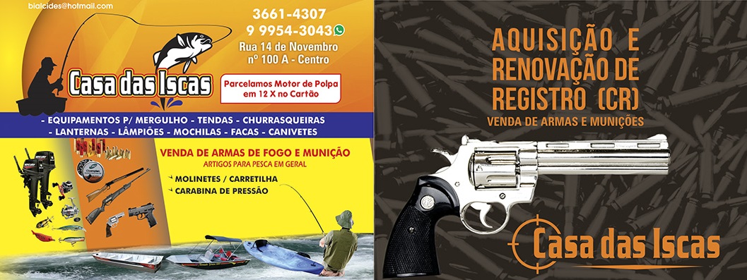 CASA DAS ISCAS ARTIGOS PARA PESCA EM MINEIROS