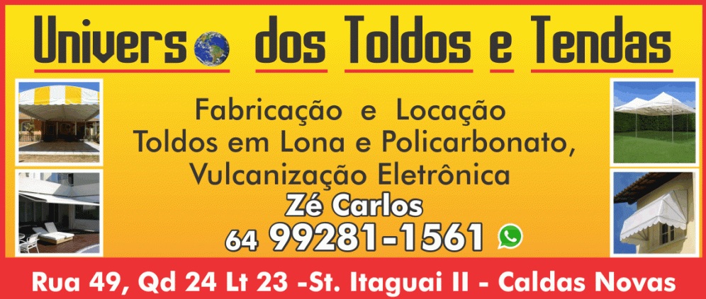 UNIVERSO DOS TOLDOS E TENDAS EM CALDAS NOVAS