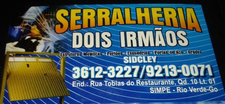 SERRALHERIA DOIS IRMÃOS - ESTRUTURAS METÁLICAS EM RIO VERDE