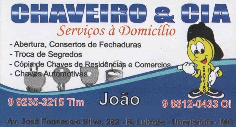 CHAVEIRO & CIA - CHAVEIRO EM UBERLÂNDIA