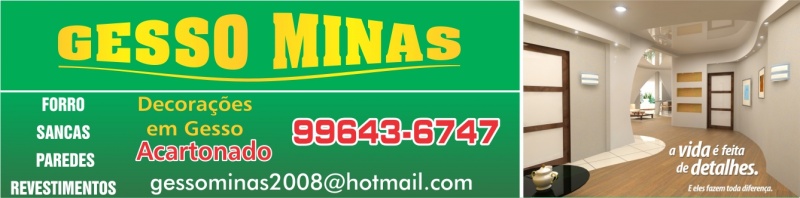 GESSO MINAS - FORROS E GESSO EM JATAÍ