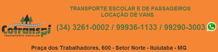 COTRANSPI TRANSPORTE ESCOLAR E LOCAÇÃO DE VANS EM CAPINÓPOLIS