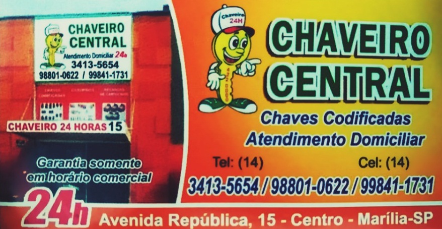 LIGUE JÁ - CHAVEIRO CENTRAL EM MARÍLIA