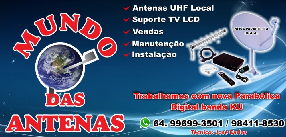 MUNDO DAS ANTENAS - INSTALAÇÃO DE ANTENAS EM JATAÍ