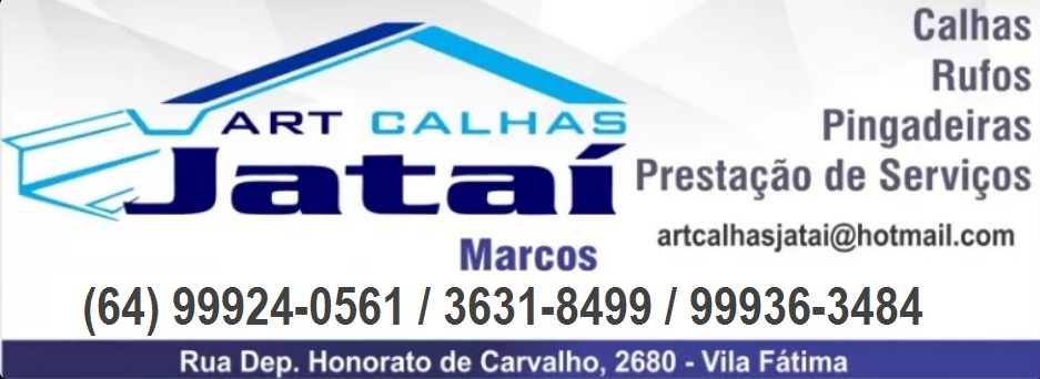 ART CALHAS JATAÍ - CALHAS E RUFOS EM JATAÍ