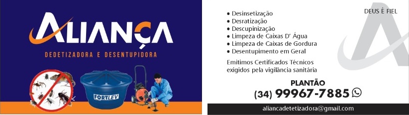 ALIANÇA DEDETIZADORA E DESENTUPIDORA - DEDETIZADORA E DESENTUPIDORA EM UBERLÂNDIA