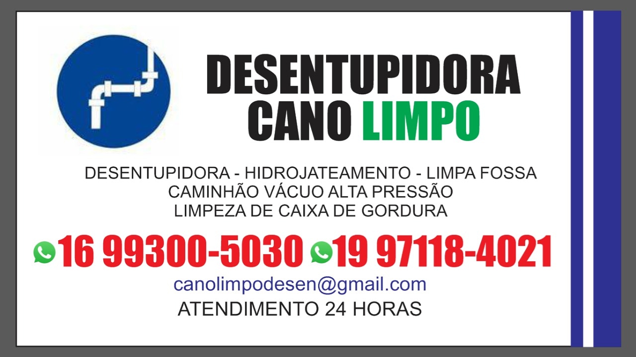 Cano Limpo - Desentupidora 24 Horas em São Carlos