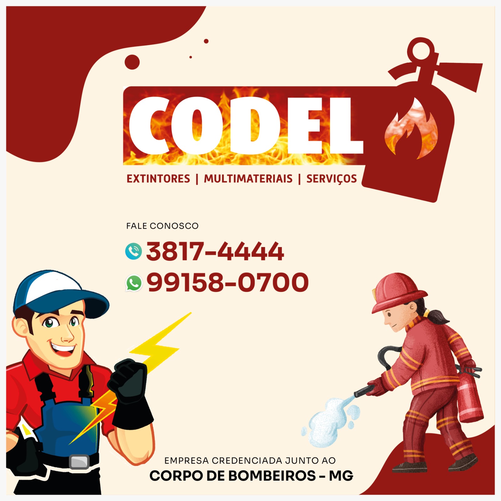 Codel Extintores Multimateriais e Serviços