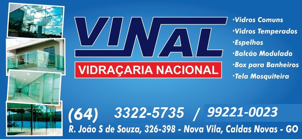 Vinal Vidraçaria em Caldas Novas