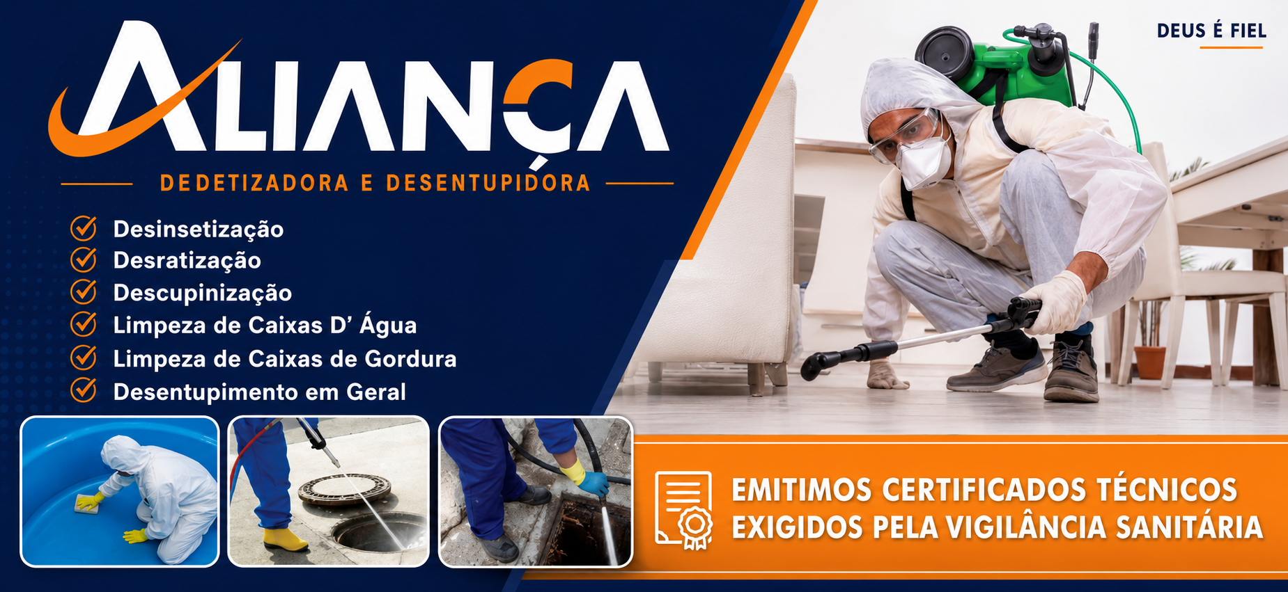 Aliança Dedetizadora e Desentupidora em Uberlândia