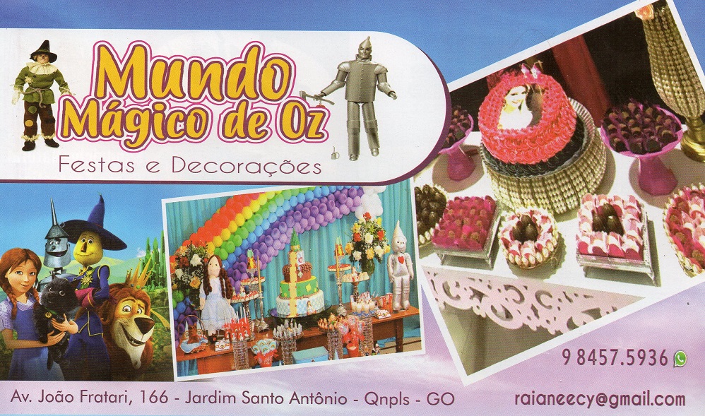 Mundo Mágico de Oz Decorações de Festas
