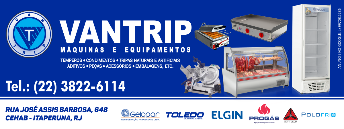 VANTRIP MÁQUINAS E EQUIPAMENTOS EM ITAPERUNA
