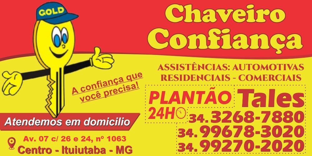 CHAVEIRO CONFIANÇA - CHAVEIRO MÓVEL EM ITUIUTABA