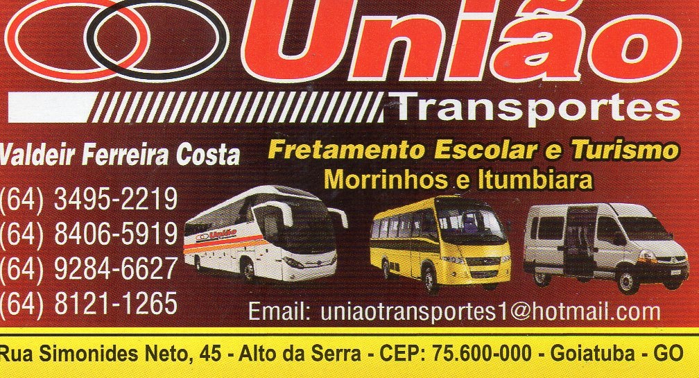 UNIÃO TRANSPORTES - FRETAMENTO ESCOLAR E TURISMO EM GOIATUBA